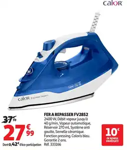 Auchan Fer a repasser fv2852 offre