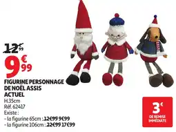 Auchan Figurine personnage de noël assis actuel offre