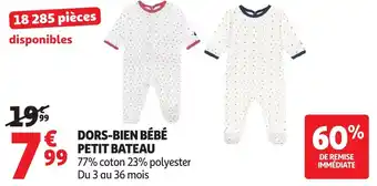 Auchan Dors-bien bébé petit bateau offre