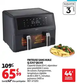 Auchan Friteuse sans huile q.5247 qilive offre