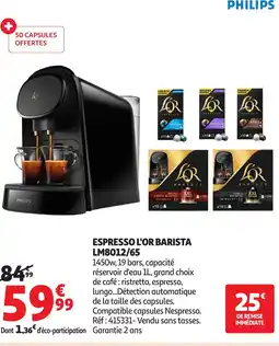 Auchan Espresso l'or barista offre