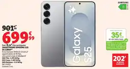 Auchan Smartphone samsung s25 5g 128go offre