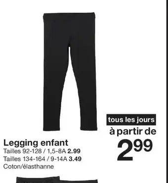 Zeeman Legging enfant offre