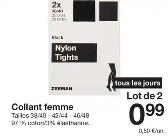 Zeeman Collant femme offre