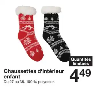 Zeeman Chaussettes d'intérieur enfant offre