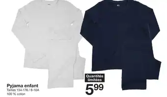 Zeeman Pyjama enfant offre