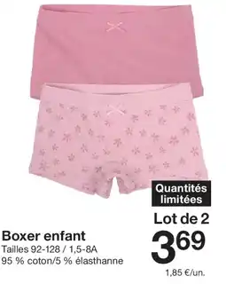 Zeeman Boxer enfant offre