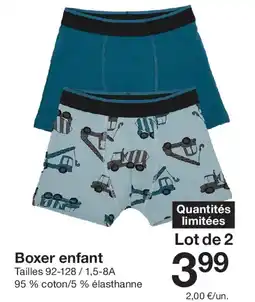 Zeeman Boxer enfant offre