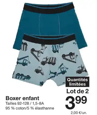 Zeeman Boxer enfant offre