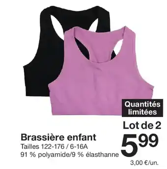 Zeeman Brassière enfant offre