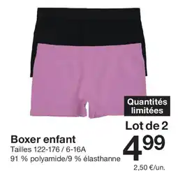 Zeeman Boxer enfant offre