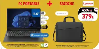 Darty Pc portable lenovo + sacoche lenovo t210 offre