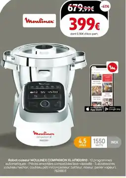 Darty Robot cuiseur moulinex companion xl hf80db10 offre