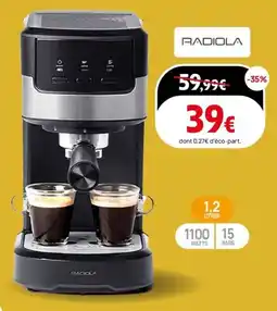 Darty Cafetière expresso radiola raes2315bx offre