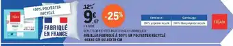 E.Leclerc Oreiller Fabriqué à 100% En Polyester Recylé offre