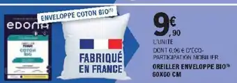 E.Leclerc Oreiller Enveloppe Bio offre