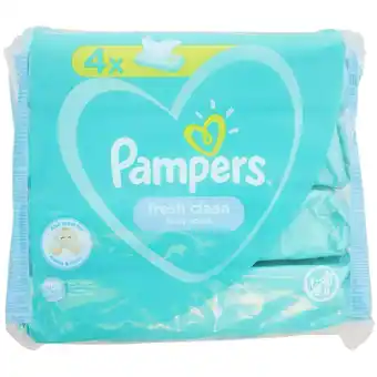 Action Lingettes pour bébé Pampers Fresh clean offre