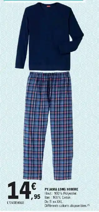 E.Leclerc Pyjama Long Homme offre