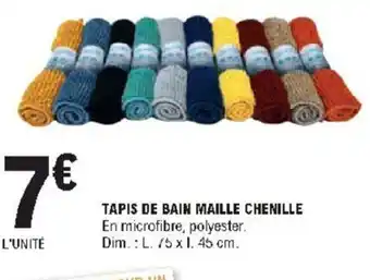 E.Leclerc Tapis de Bain Maille Chenille offre