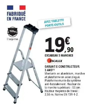 Escabeau 3 Marches