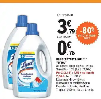 E.Leclerc Désinfectant Linge offre