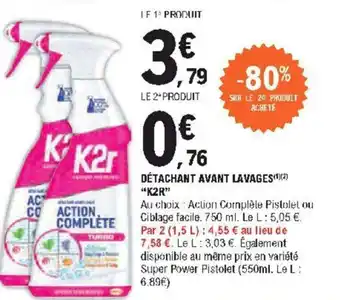E.Leclerc Détachant Avant Lavages offre