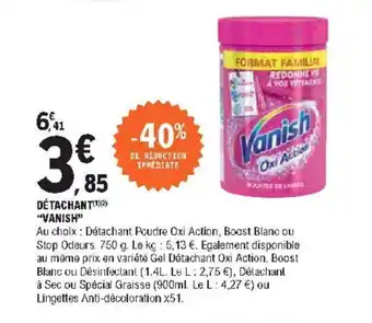 E.Leclerc Détachant Vanish offre