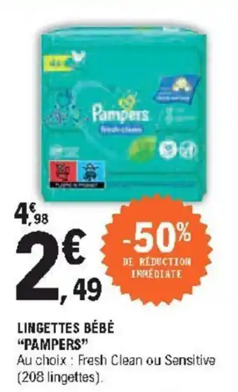 E.Leclerc Lingettes Bébé offre