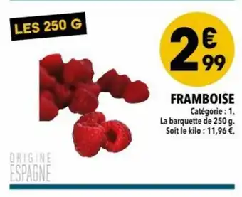 Supeco Framboise offre