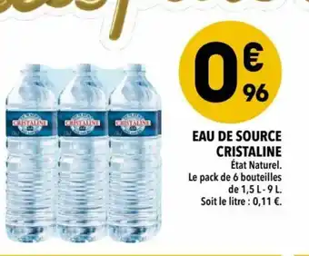 Supeco Eau de Source offre