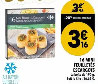 16 Mini Feuilletés