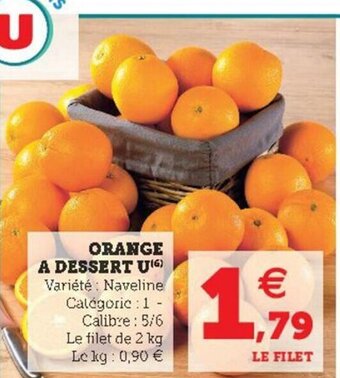 U Express Orange A Dessert U offre