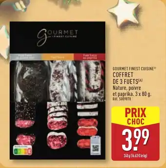 ALDI GOURMET FINEST CUISINE Coffret de 3 fuets offre