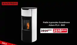 Bricomarché Poêle à granules Scandinave Aduro P1.4 - 8kW offre