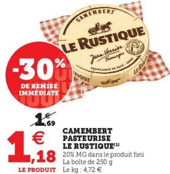 U Express Camembert Pasteurise offre