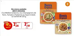 Coccinelle Supermarché BEN'S ORIGINAL Riz micro-ondable offre