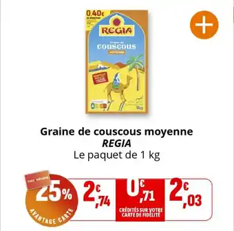 Coccinelle Supermarché REGIA Graine de couscous moyenne offre