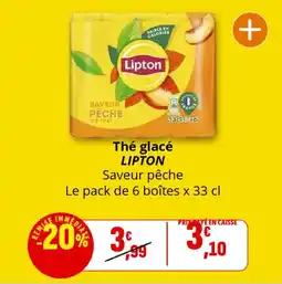 Coccinelle Supermarché LIPTON Thé glacé offre
