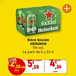 Coccinelle Supermarché HEINEKEN Bière blonde offre