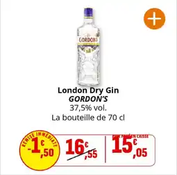 Coccinelle Supermarché GORDON'S London Dry Gin offre