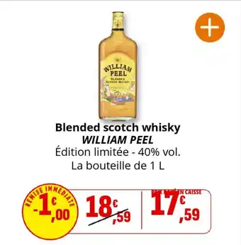 Coccinelle Supermarché WILLIAM PEEL Blended scotch whisky offre