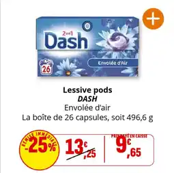 Coccinelle Supermarché DASH Lessive pods offre
