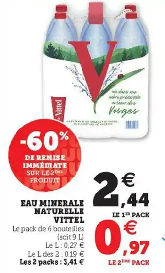U Express Eau minerale naturelle vittel offre