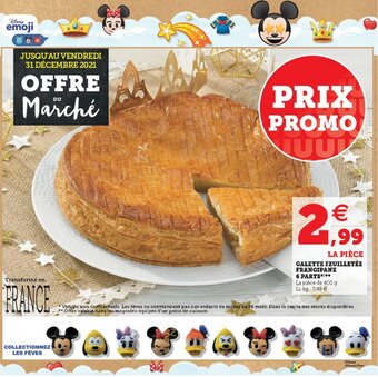 U Express Galette feuilletée frangipane 6 parts offre