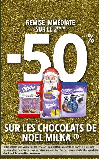 Intermarché Hyper MILKA Sur les chocolats de noël offre