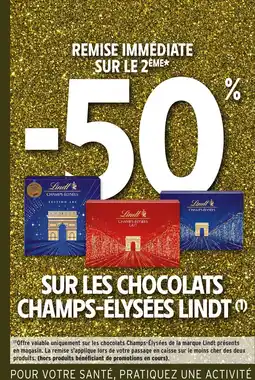 Intermarché Hyper LINDT Sur les chocolats champs-élysées offre