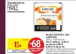 Intermarché Hyper LABEYRIE Blinis cocktail x24 offre