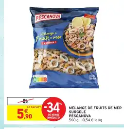 Intermarché Hyper PESCANOVA Mélange de fruits de mer surgelé offre