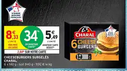 Intermarché Hyper CHARAL Cheeseburgers surgelés offre