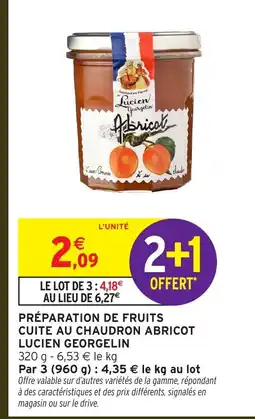 Intermarché Hyper LUCIEN GEORGELIN Préparation de fruits cuite au chaudron abricot offre